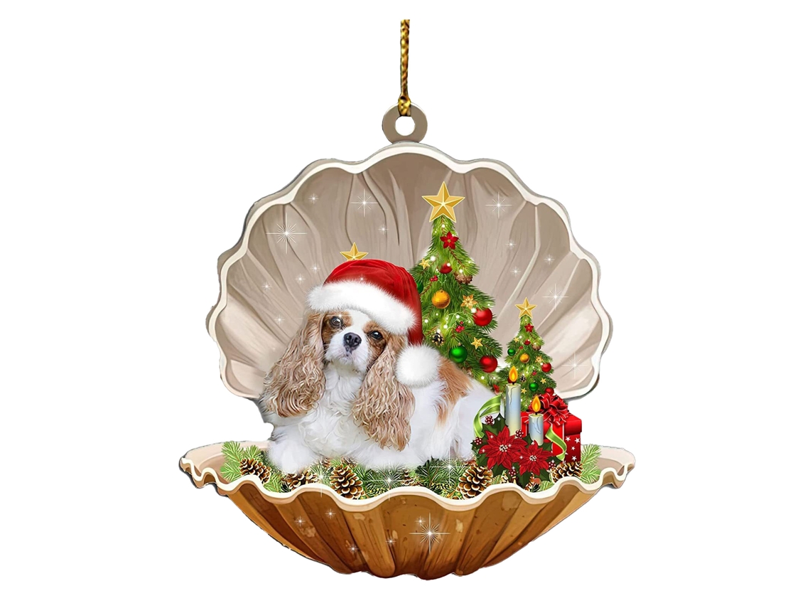 Laxiscreed Ornamento De Natal Para Cão Em Acrílico Para Carro E Árvore