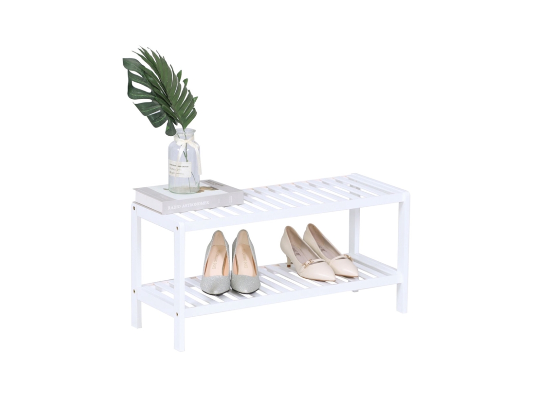 Sapateira De Bambu Com 3 Níveis E Design Que Economiza Espaço.