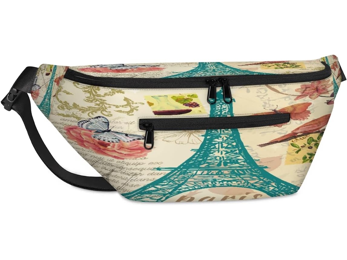 Bolsa de ombro Tropicallife Vintage Torre Eiffel 38 x 25 x 9 x 19 cm