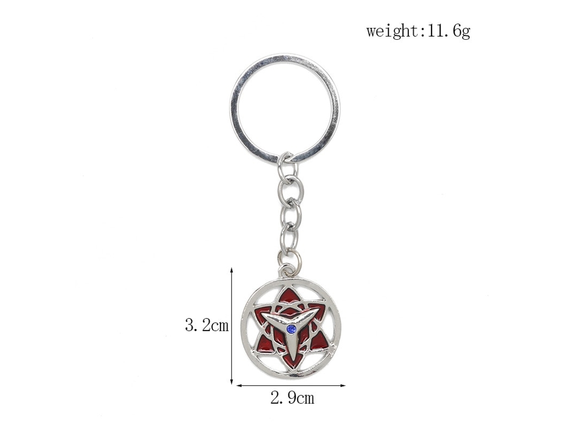Gantungan Kunci Anime Naruto Akatsuki Tokoh Kartun Uchiha Sharingan Mata Gantungan Kunci Cincin Aksesori Gantungan Kunci Mainan Untuk Hadiah Anak-Anak