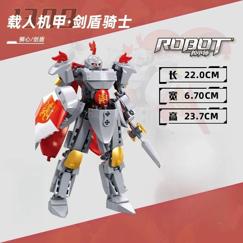 Conjunto De Blocos De Montar Mech Robot Warrior