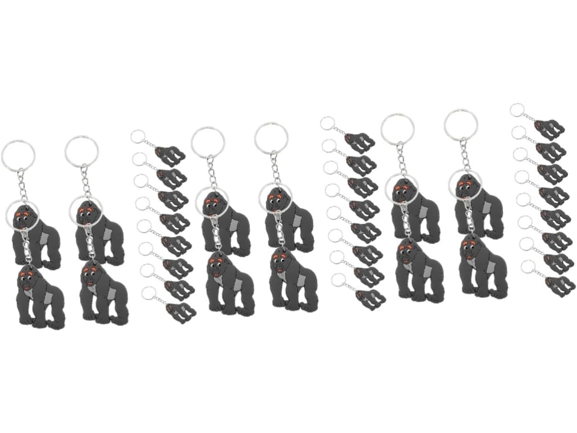 Conjunto de 36 Chaveiros com Pingentes de Animais CHABERLU