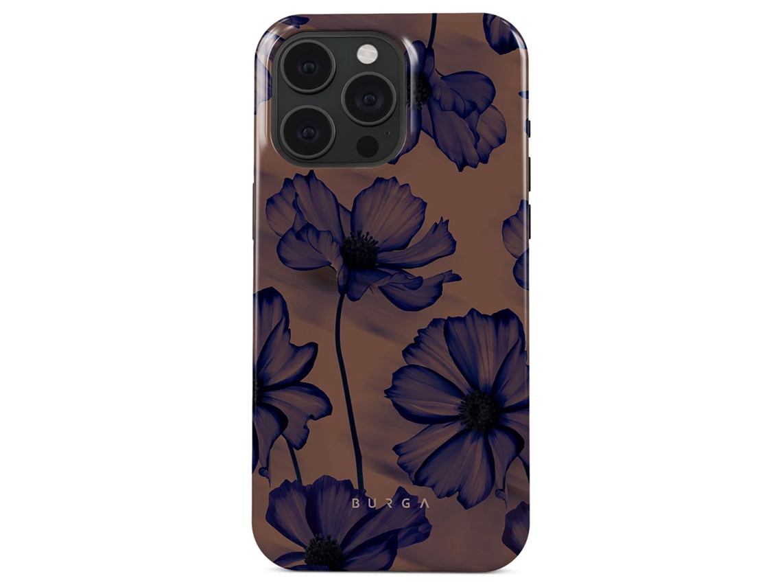 Burga Capa Magsafe Para Iphone 15 Pro Max Elegante Motivo Velvet Night Violeta Escuro
