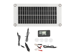 Kit de Painel Solar 30 W, Dupla USB, Controlador 100 A BRILVIBERA