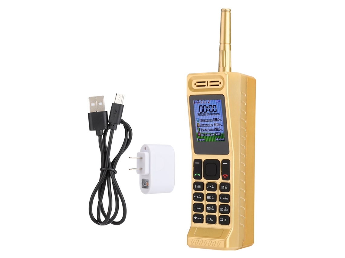 Telefone móvel retrô W2 quad band 2G com 4 cartões SIM, 4 modos de espera, Bluetooth e bateria de 4800 mAh | S/MARCA