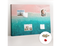 Painel De Cortiça Para Parede Praia, Mar E Areia Para O Quarto Das Crianças Espelharte (70x100 Cm)