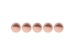 5 Peças Corona Relógio Ouro Rosa Aço Reposição Para Relógios Quarz Mecânico 6mm