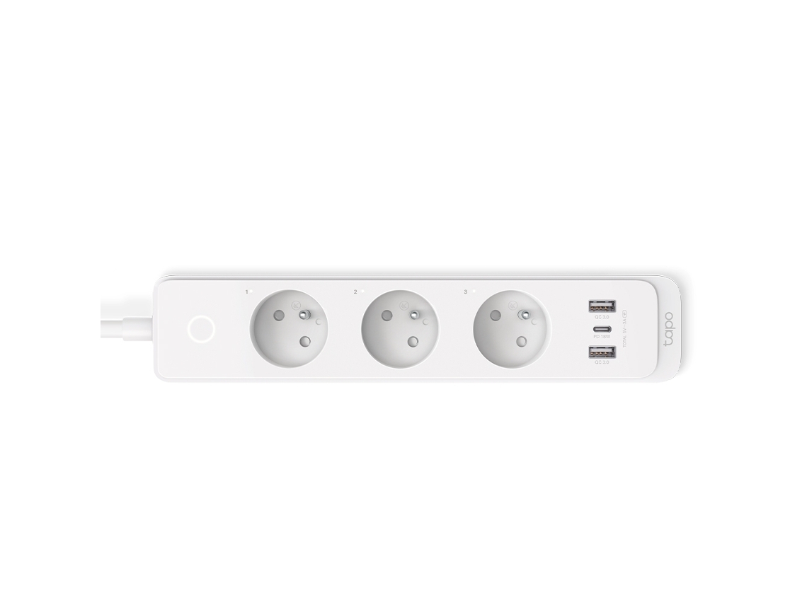 Extensão Eléctrica Wi-Fi Inteligente Controlada Separadamente Através de Uma Aplicação Tp-Link