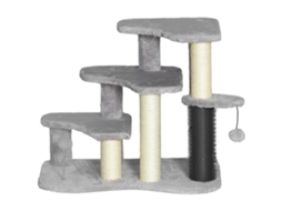 Árvore de Gato 50cm com plataformas, bolas, até 5kg cinza claro S/MARCA