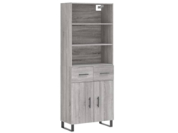 Highboard, Highboards Vidaxl Cinzeto Madeira Processada (n/a)