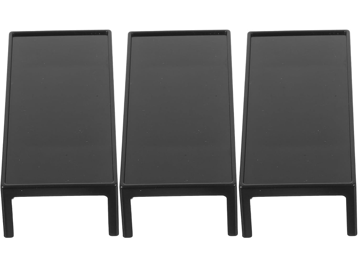 Suporte De Parede Compacto Em Plástico Preto Para Laptop E Teclado.