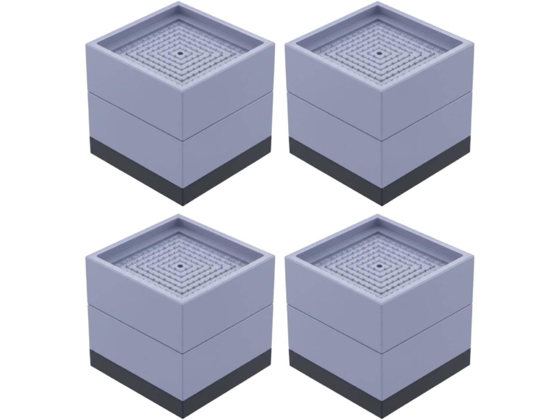 Bloco Elevatório Para Sofá, Fácil De Instalar, Empilhável, Cinza, 7, 8cm X 7, 8cm X 7, 5cm
