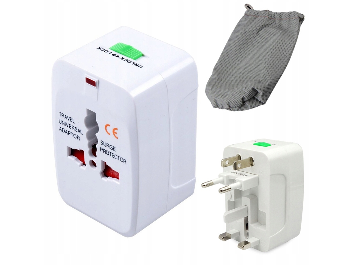 Adaptador Universal De Tomadas, Viaje Com Inteligência E Segurança