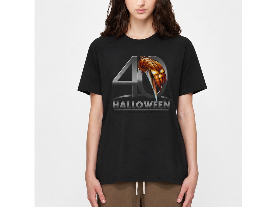 Rockinstone Halloween 40 Halloween Black Adult T-shirt Size:xxxl