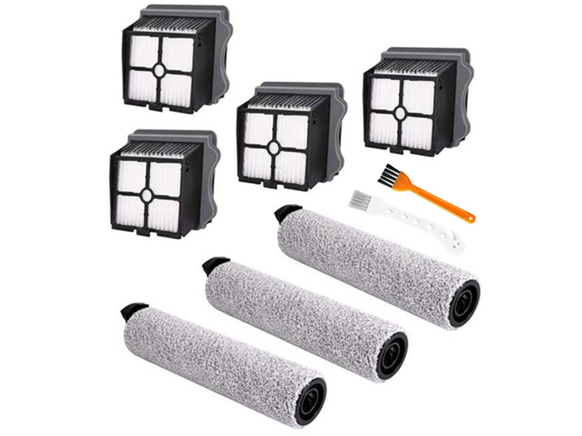 Escova de rolo de substituição e filtro de vácuo adequado para tineco ifloor 3/ifloor one s3 aspirador de pó seco e molhado sem fio