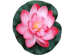 Flor de Lótus Artificial Flutuante de Espuma com Folhas de Lírio 'água, Decoração Artificial Flutuante para Lago, Jardim e Aquário AQUAFORGE