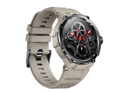 Smartwatch militar masculino, rastreador de condicionamento físico externo à prova d'água 5ATM com frequência cardíaca/Spo2/som/voz Ai para Android e iPhone Bestvite