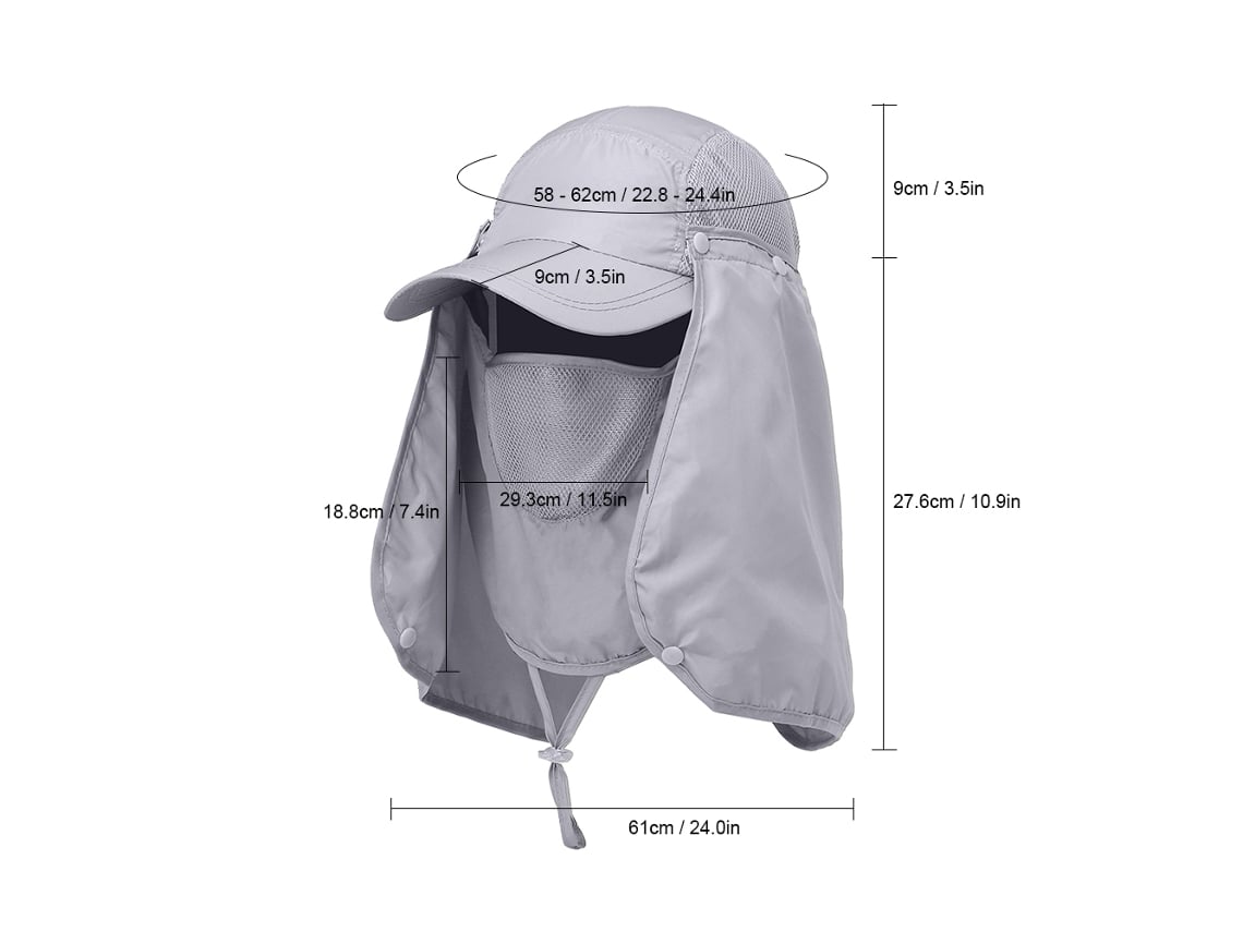 Chapéu de Sol para Hiking com Proteção Uv