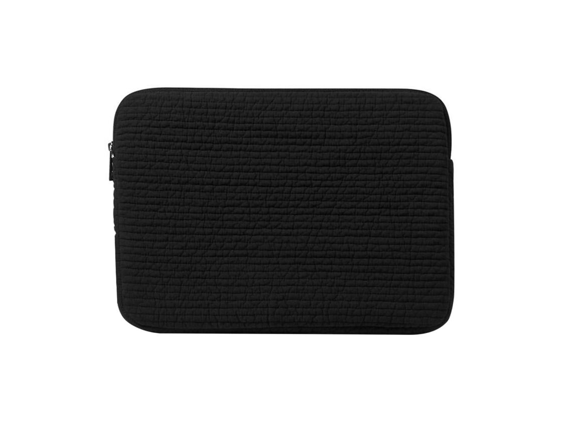 Lurelia Bolsa Para Portátil 13-14 Polegadas, Antichoque, Com Zíper, Em Algodão, Preto