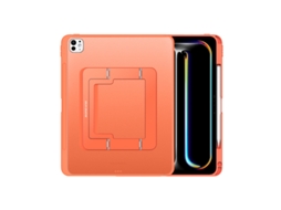 Capa Para Hexinyigjly ( 2024/2025) Ipad Pro 11 Polegadas M4/m5 , Suporte Ajustável Em Vários Ângulos Laranja