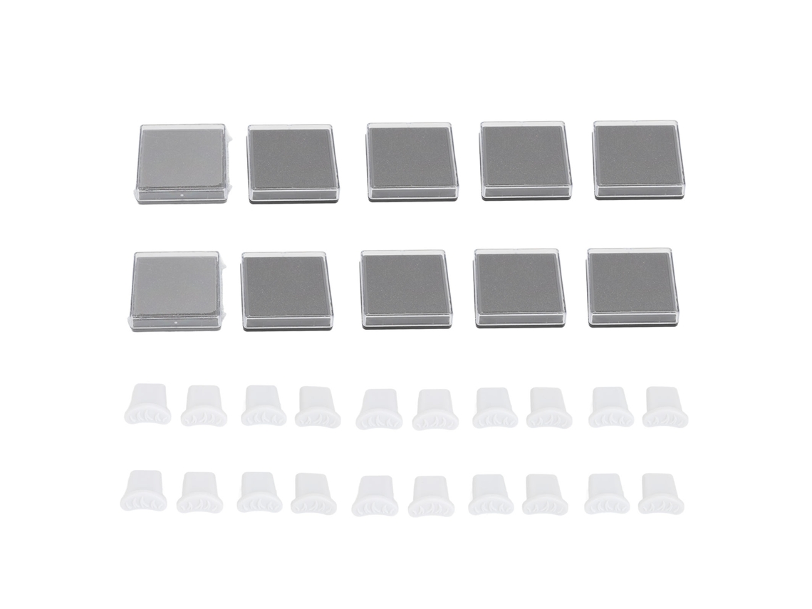 Kit com 10 Selantes Reutilizáveis para Cílios Inferiores em Extensões de Cílios