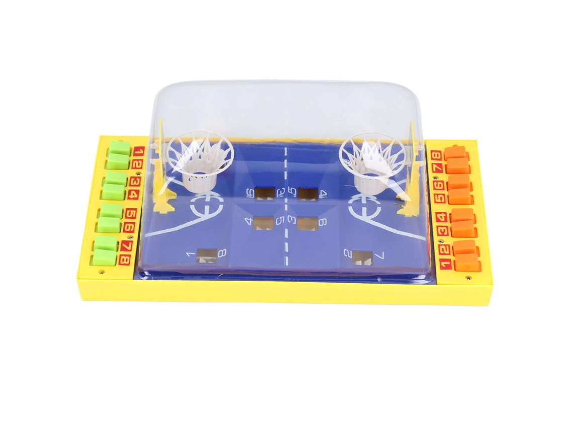 Mali brinquedo Interativo de Basquete para Dedos Jogo de Mesa 2 Jogadores Melhora Habilidade Manual Amarelo Top