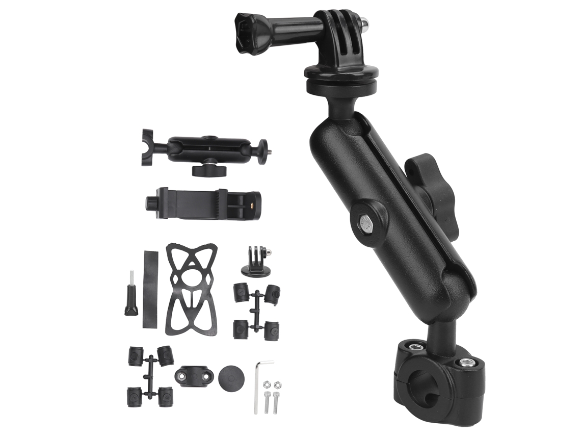 Action Camera/phone Motorcycle Handlebar Mount Bicycle Holder Bracket With Phone Clip LAXISCREED
