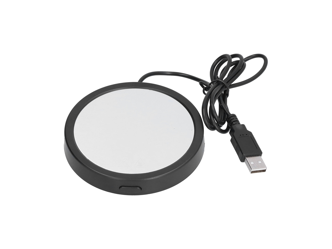 Aquecedor de copo usb para leite com coaster de temperatura constante para casa e escritório preto S/MARCA