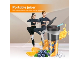 Licuadora Portátil 16 Oz Recarregável com Luz Led | S/MARCA
