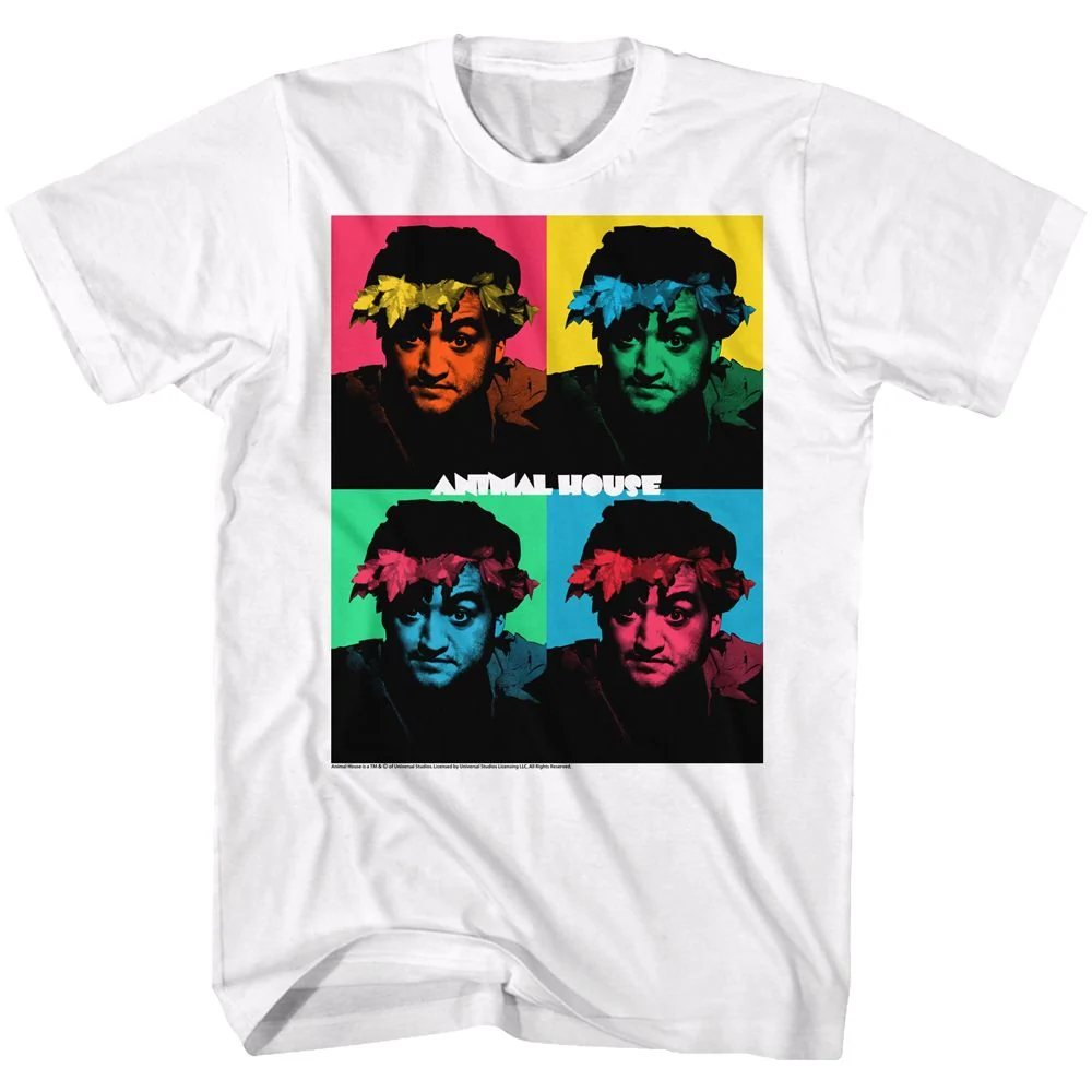Rockinstone Animal House Movie Warhol White Adult T-shirt Size:xxxl