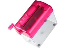 Showeroro Déchiqueteuse Manuelle Compacte Rouge Broyeur De Documents Pratique Et Résistant