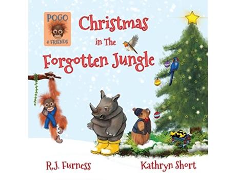 Livro Christmas in The Forgotten Jungle Pogo Friends de RJ Furness (Inglês)