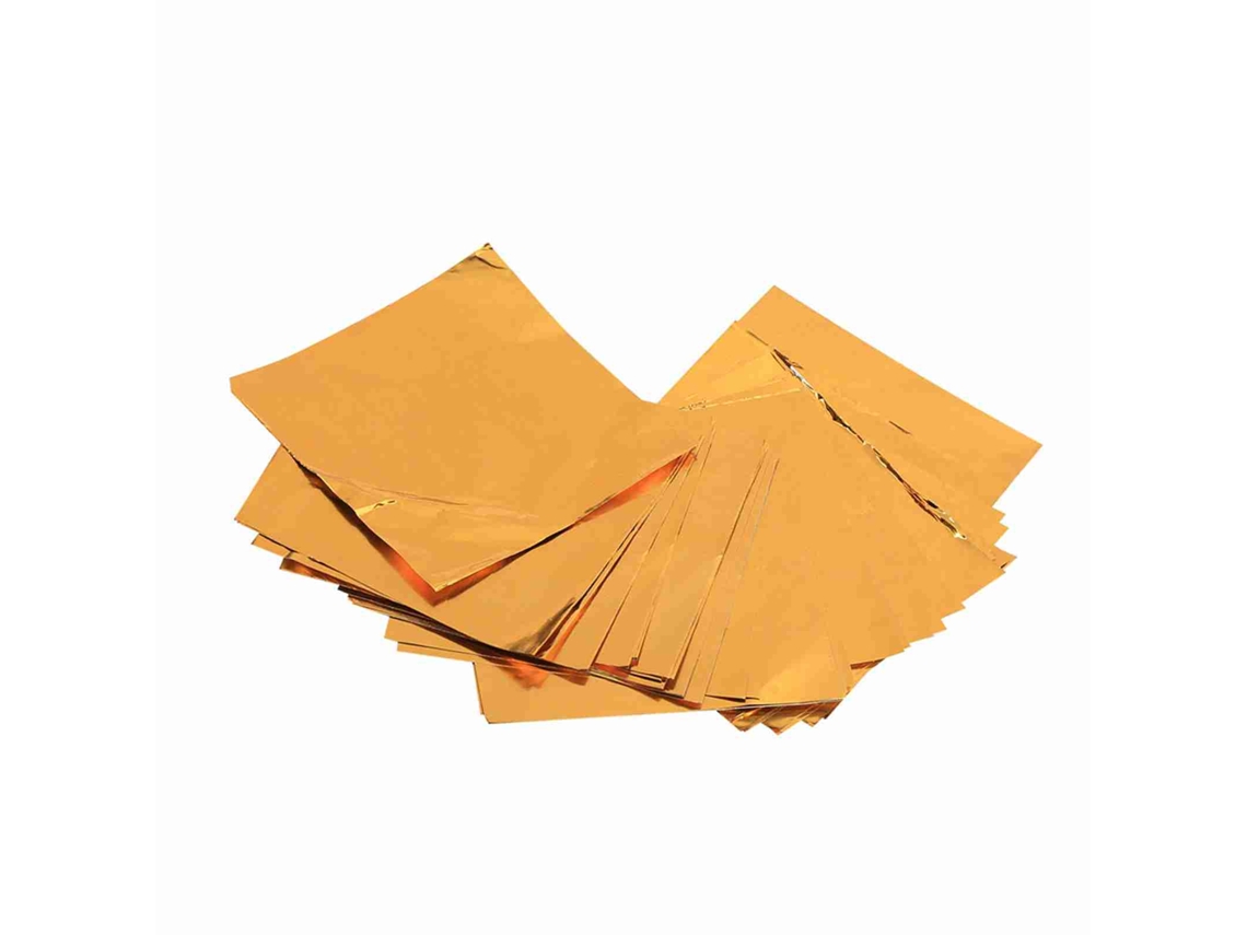 Envoltórios de Papel de Alumínio LAXISCREED 3"x3" Dourado 100un