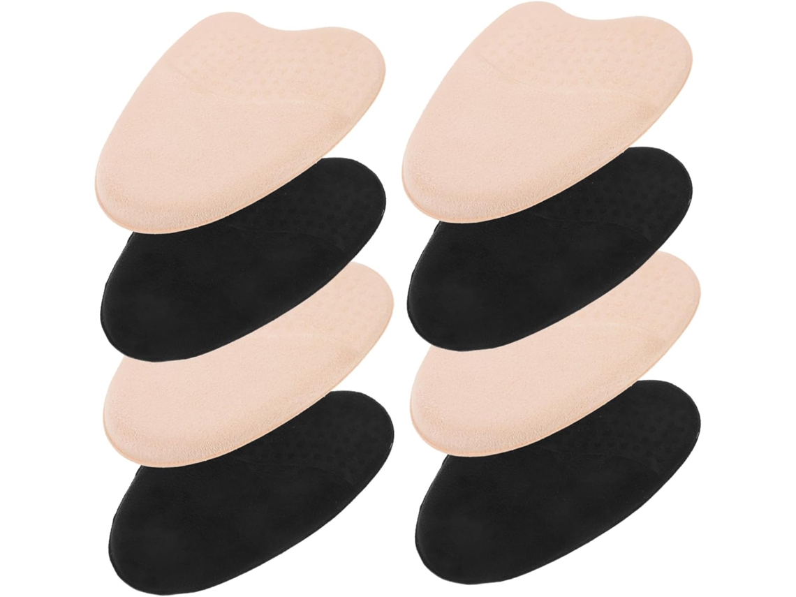 Conjunto De 4 Pares Protetores Metatarsais Femininos Para A Parte Frontal Do Pé E Língua Calçado, Com Amortecimento E