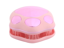 Pente De Cabelo Com Forma De Pata De Gato Portátil Para Massagem Do Couro Cabeludo Cuidado Capilar Rosa