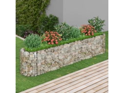 Vidaxl Canteiro Elevado/cesto Gabião 260x50x50 Cm Ferro Galvanizado