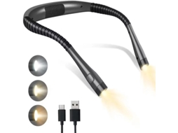 Luminária Led De Pescoço, Para Estudo, Cabeceira, Trabalho, Artesanato Ou Viagens, Para Tarefas Detalhadas E Utilização Portátil