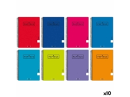 Caderno De Argolas Papyrus 01 Uniclasic Din A4 80 Folhas (10 Unidades)