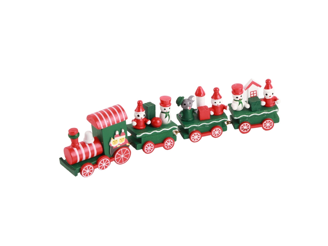 Trem de Natal Verde com Vagões LAXISCREED