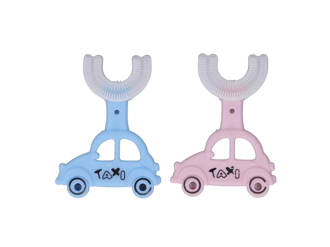 Escova de Dentes U Infantil LAXISCREED Carrinho Macia