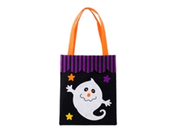 Saco Decorativo Doces Halloween Não tecido 22lb Festa Escola