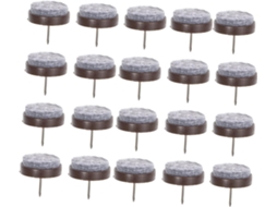 Protetores De Feltro Para Móveis, Antiderrapantes, Para Pés De Cadeiras, Com Fixação Por Parafuso, 24mm De Diâmetro