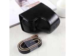 Bolsa De Couro Pu Para Câmera Sony A6400 / Ilce-a6400 Com Alça Para Todo O Corpo.