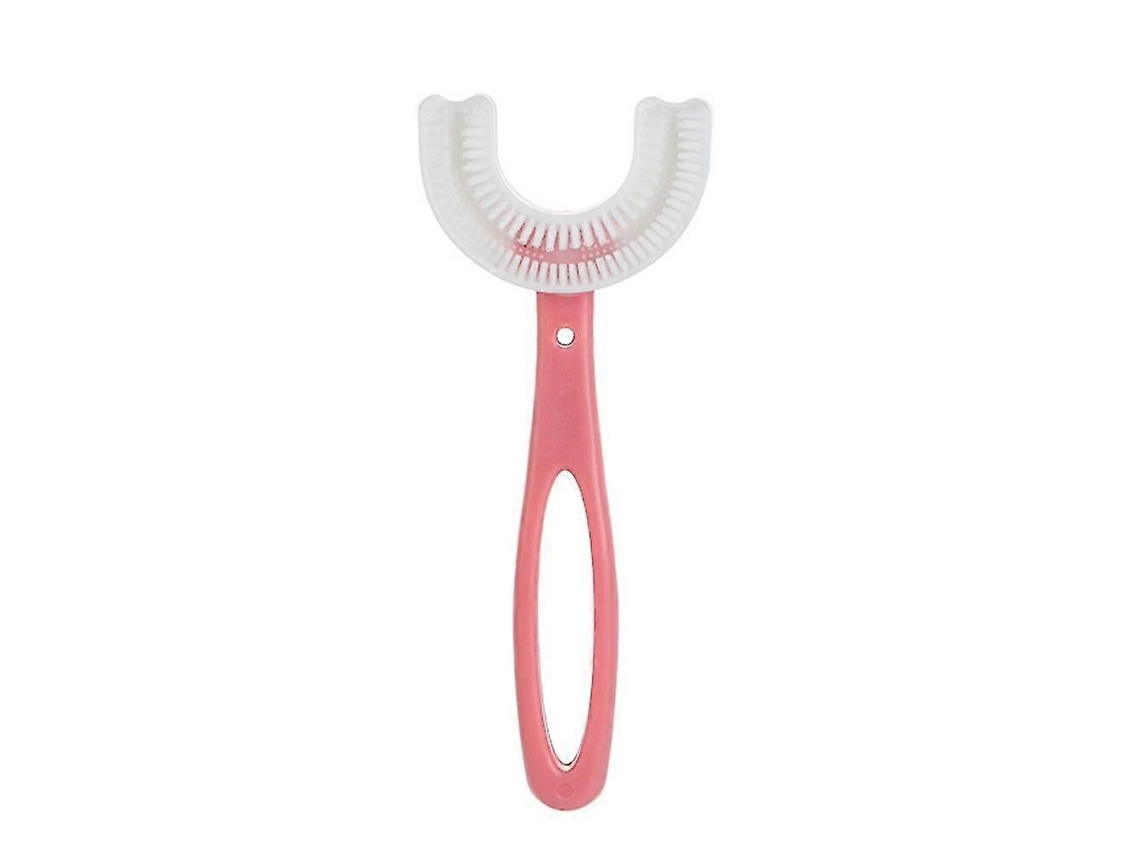 2 12 Anos Criança Escova de Dentes Silicone em Forma Escovação U GOKOCO