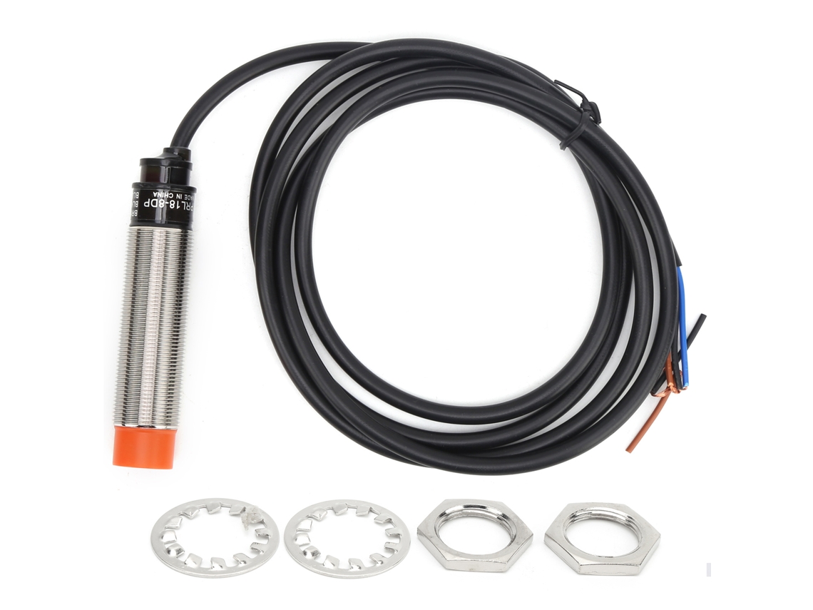 Interruptor De Aproximação Cilíndrico 3-fio Sensor Prl18-8dp 10-30vdc Controle De Energia