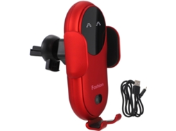 Suporte Para Celular Veicular Com Fio De 10 W, Suporte Giratório De 360° Para Saída De Ar, Suporte Vermelho Estável, Navegação.