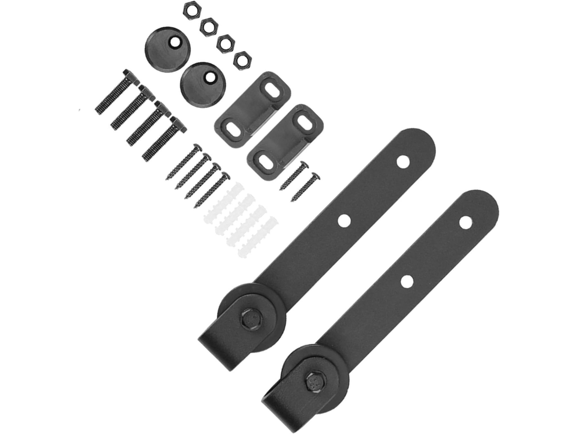 Placa De Junção Metal Durável, Fixador De Reparo Que Aumenta A Integridade Do Kit Ferragens Para Porta Celeiro