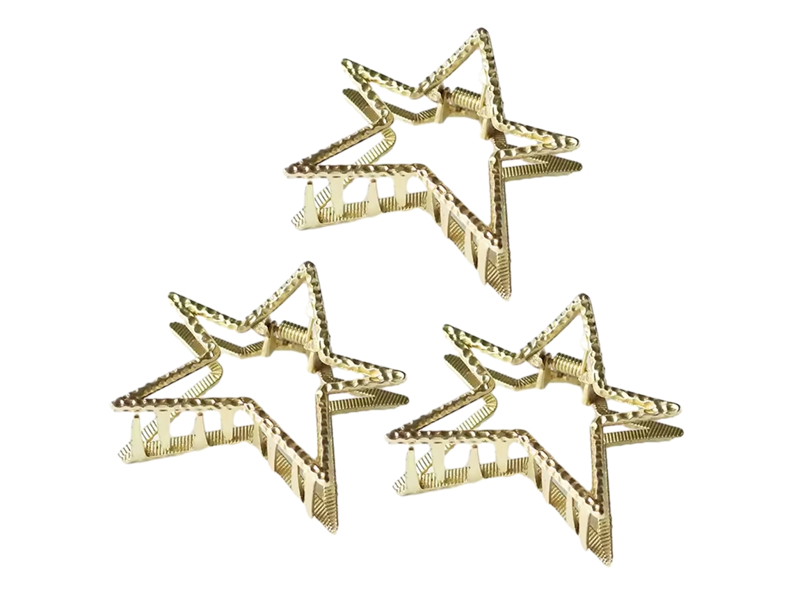 Unidades Hottie Metal Star Clip Acessório De Cabelo Decorativo Y2k