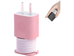 Protetor De Carregador Silicone 2 Em 1 - Enrolador Cabo Dados Com