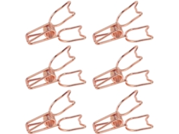 Conjunto de 100 clipes para macarrão, clipes de mesa em formato de gato de desenho animado, clipes de papel de metal.